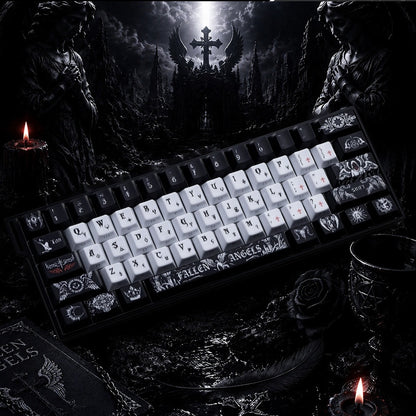 Dark Angel Quality Side Backlit Cherry PBT Keycaps