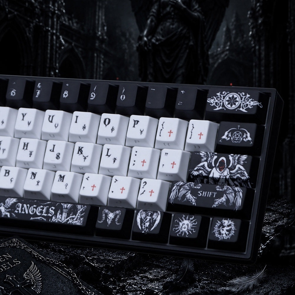 Dark Angel Quality Side Backlit Cherry PBT Keycaps