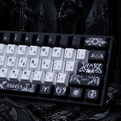 Dark Angel Quality Side Backlit Cherry PBT Keycaps