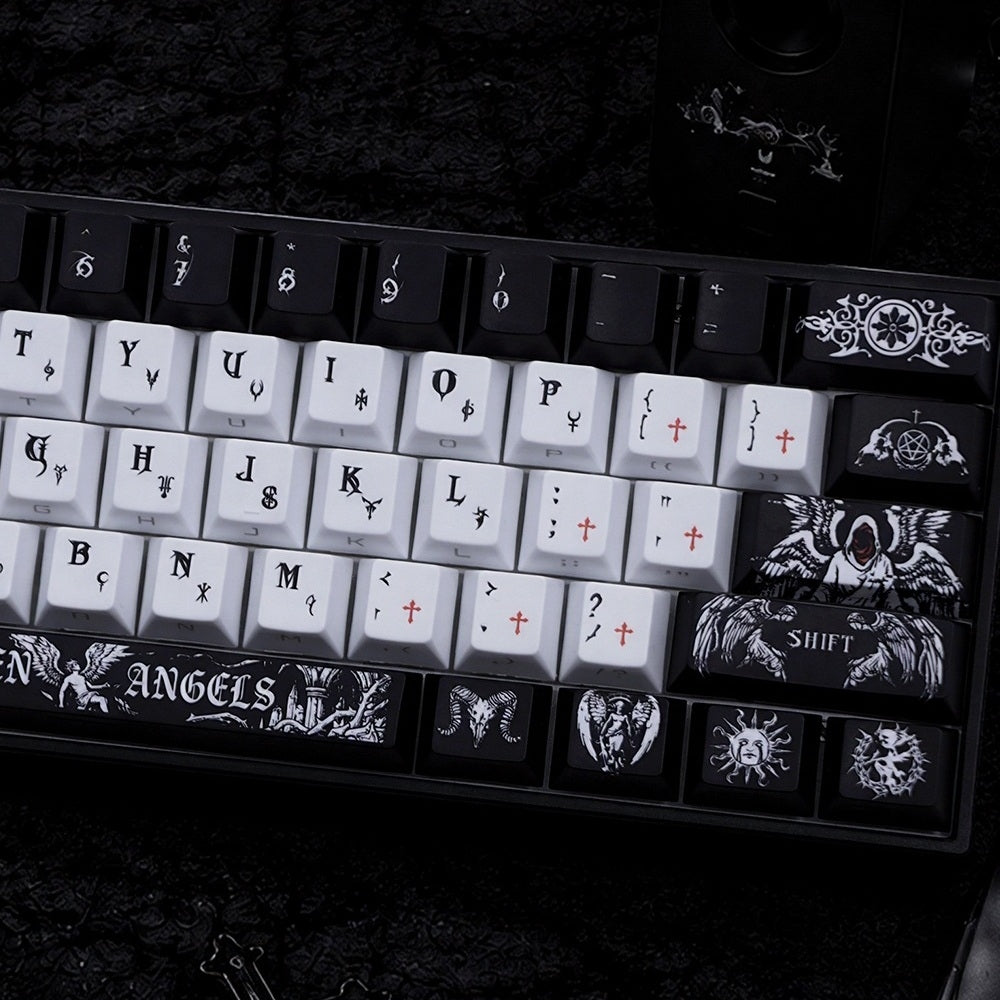 Dark Angel Quality Side Backlit Cherry PBT Keycaps