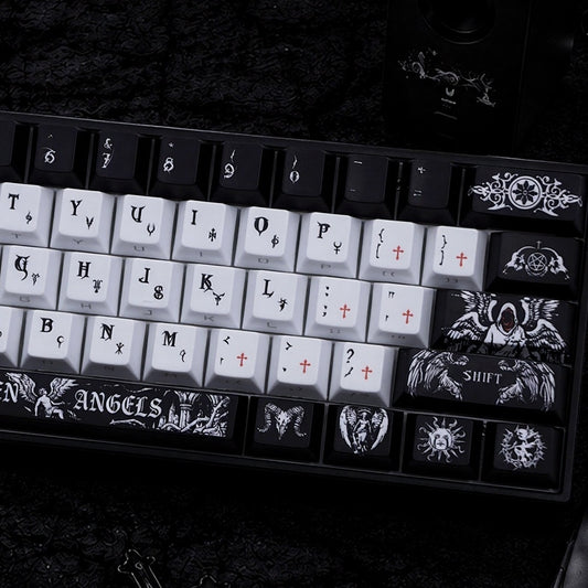 Dark Angel Quality Side Backlit Cherry PBT Keycaps