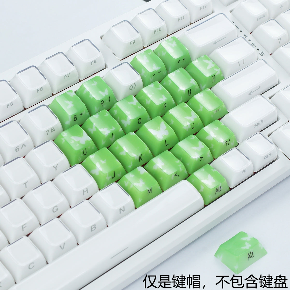 FlutterBloom Heart Layout 21-Key Artisan Keycap Set