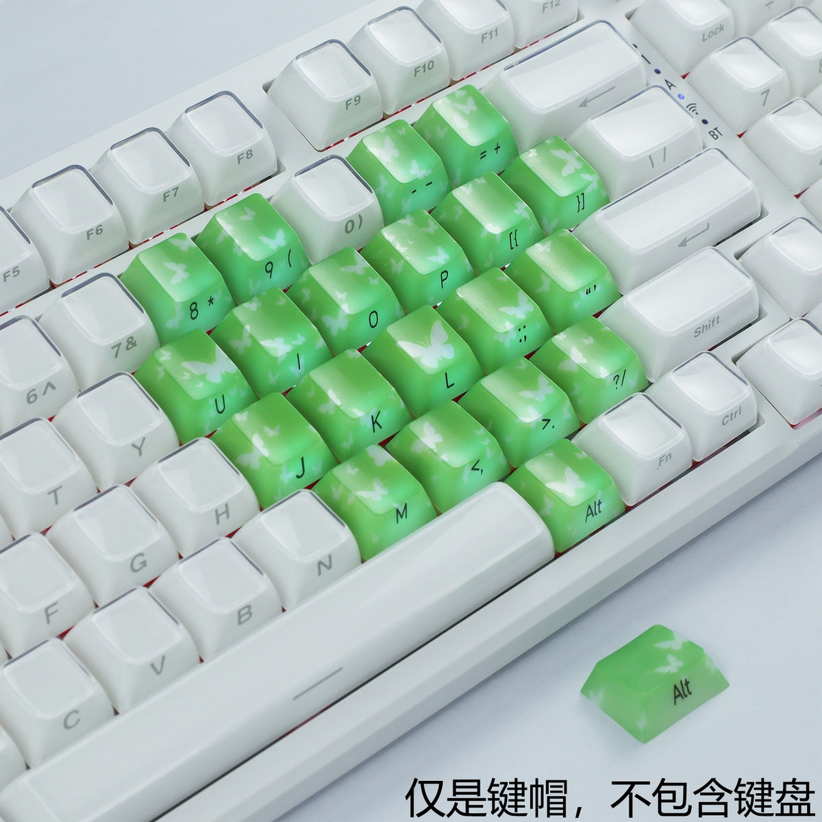 FlutterBloom Heart Layout 21-Key Artisan Keycap Set