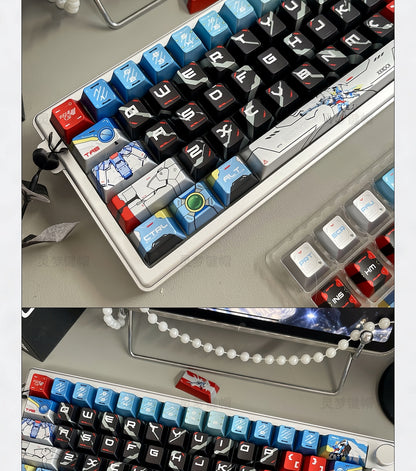 Wing Zero Gundam Quality Metallic Paint Cherry PBT Keycaps