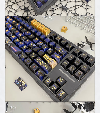 Banshee Project RX-O Gundam Quality Metallic Paint Cherry PBT Keycaps