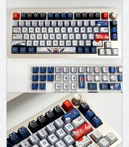 Kosei Gundam Quality Metallic Paint Cherry PBT Keycaps