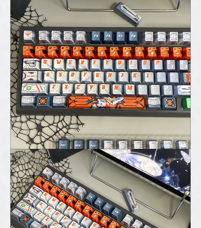 Archangel Gundam Quality Metallic Paint Cherry PBT Keycaps