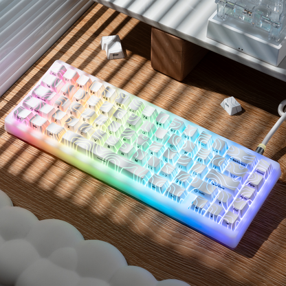 Topographic Pattern Backlit OEM PBT Keycap