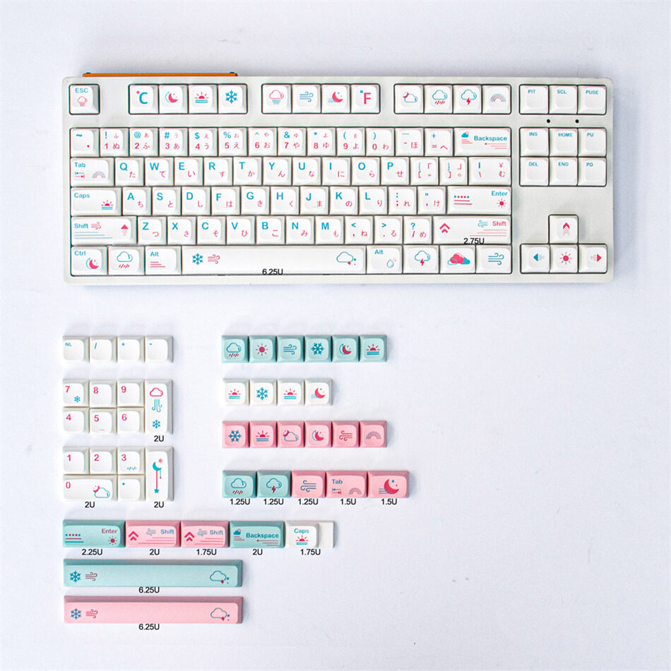 Japanese Weather Xda PBT Keycaps