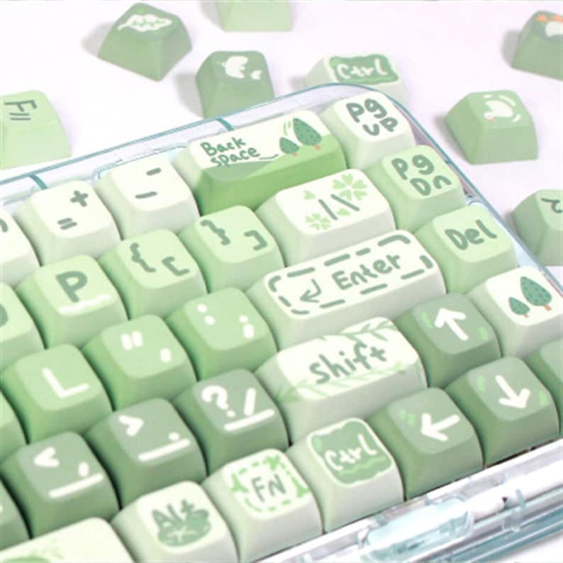 Spring Outing Matcha XDA PBT Keycaps