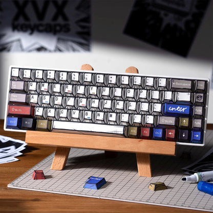 XVX Manga Theme Graffiti Cherry PBT Keycaps