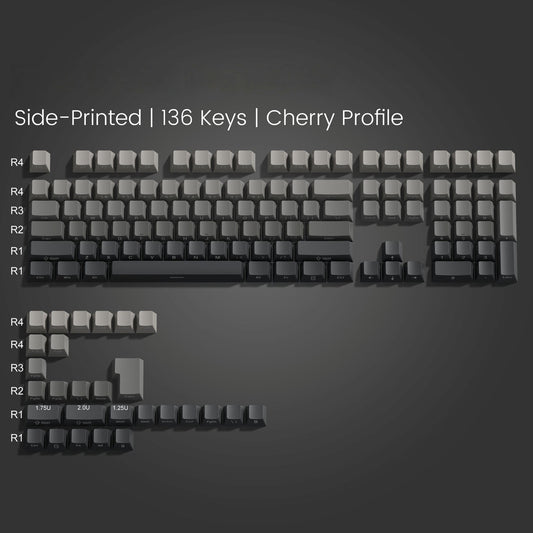 Dark Shadow Side Backlit Cherry Pbt Keycap
