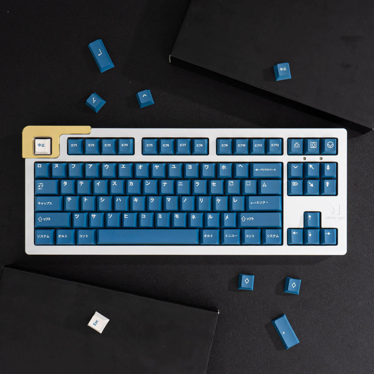 Katakana Blue Hiragana Cherry PBT Clone Keycaps