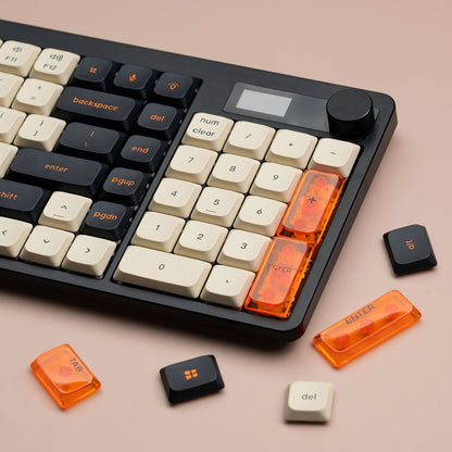 Low Profile Carbon PBT PC Keycaps