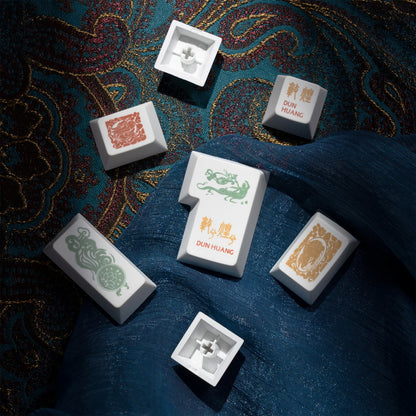 Premium Dunhuang Silk Road Legacy Cherry PBT Keycaps