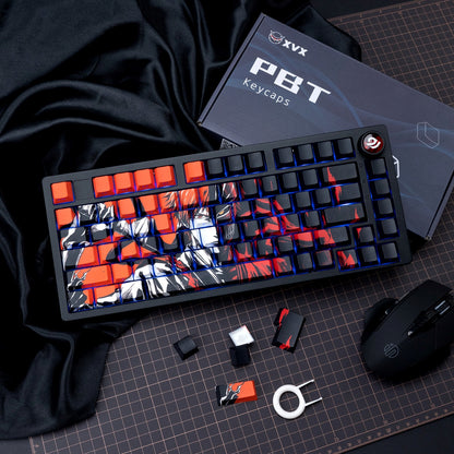 Bleach: Ichigo Kurosaki Side Backlit Cherry Doubleshot PBT Keycaps