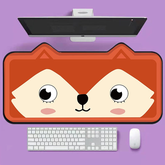 Cat Ear Shape Red Meow 800x400x4mm Deskmat