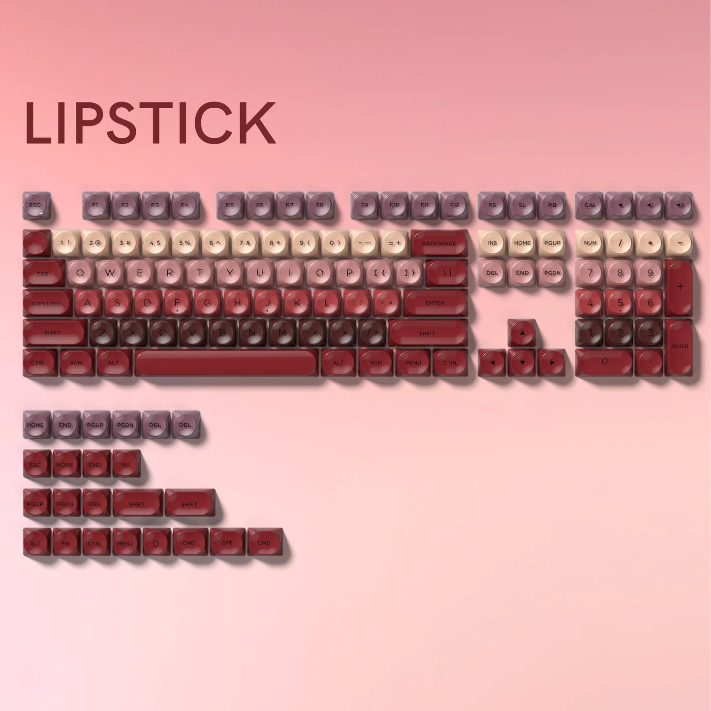 Lipstick HOA Profile Translucent Keycaps