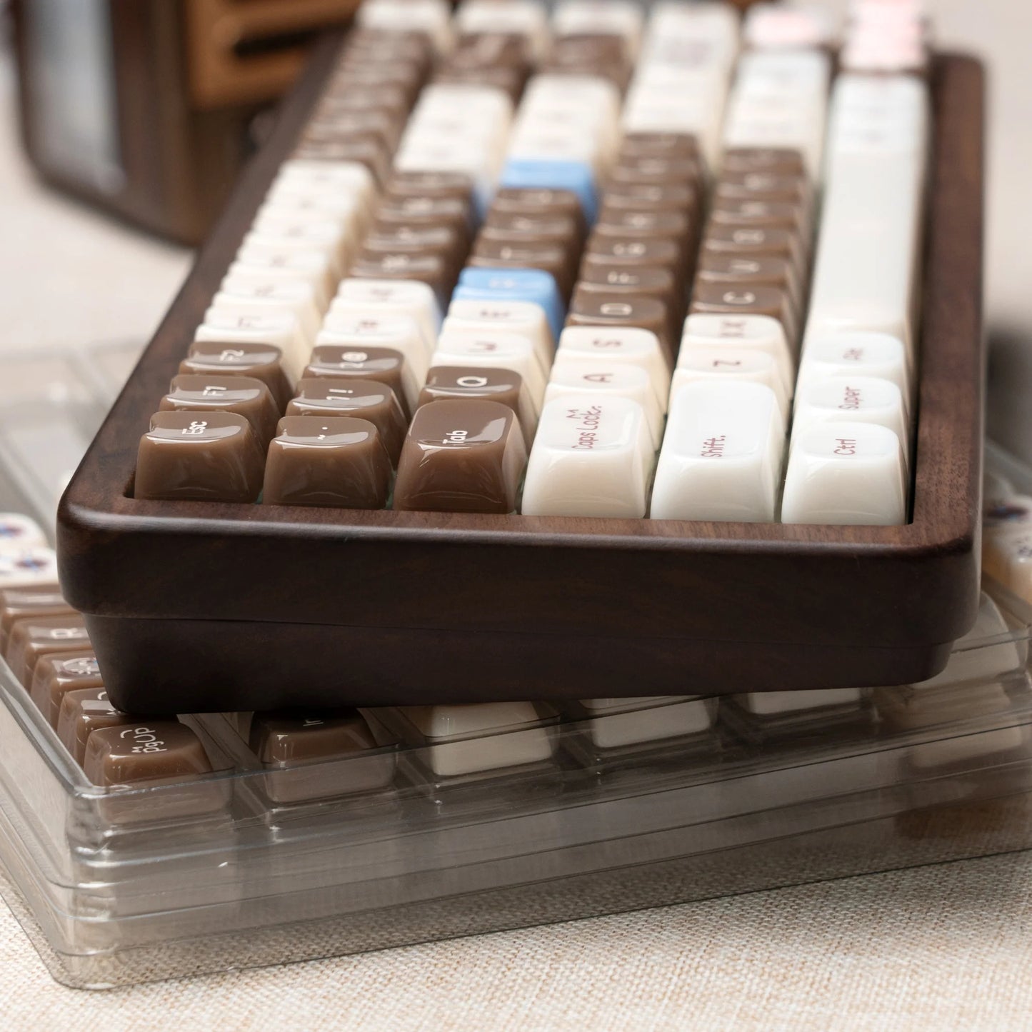 Jade Siamese Cat MAO Keycaps