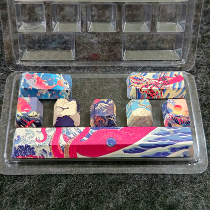 Coral Sea Novelty Sublimation Keycaps OEM