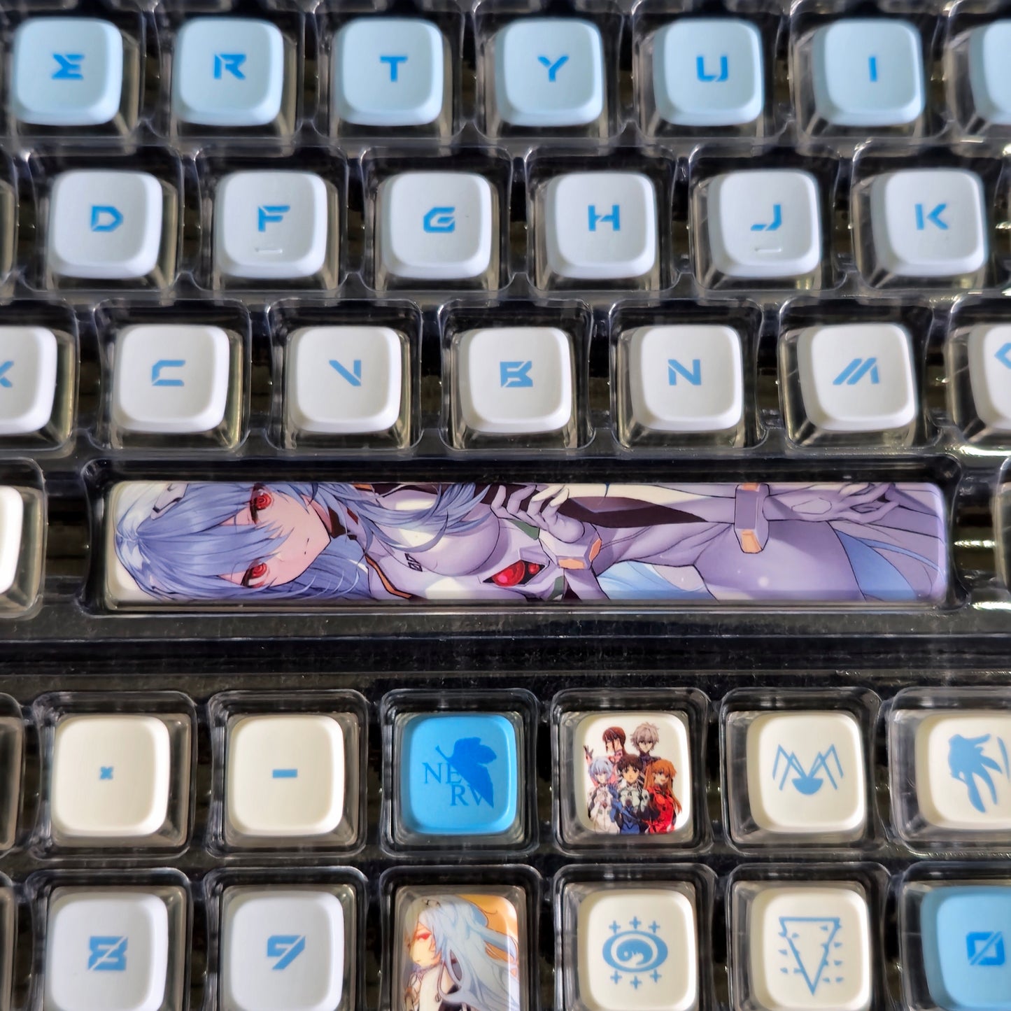 Ayanami High Quality PBT PC OEM Bottom Backlit Pudding Keycaps