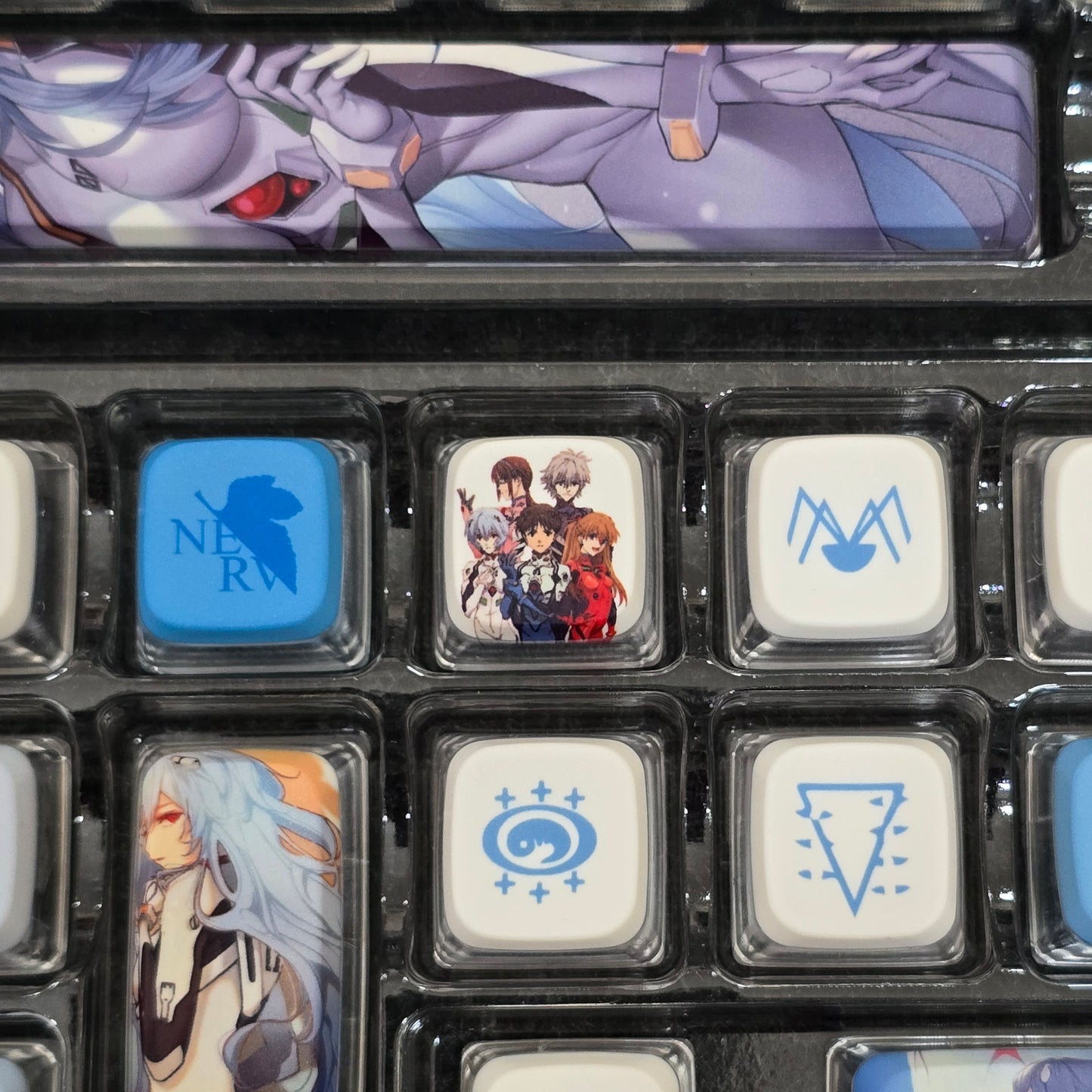 Ayanami High Quality PBT PC OEM Bottom Backlit Pudding Keycaps