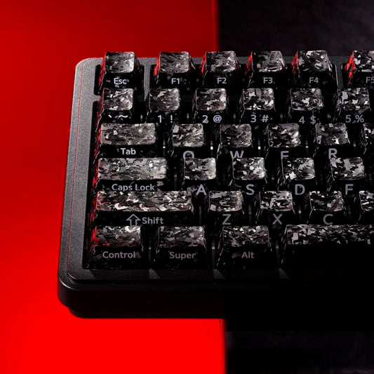 Womier Forged Carbon-Look Cherry Profile Keycaps