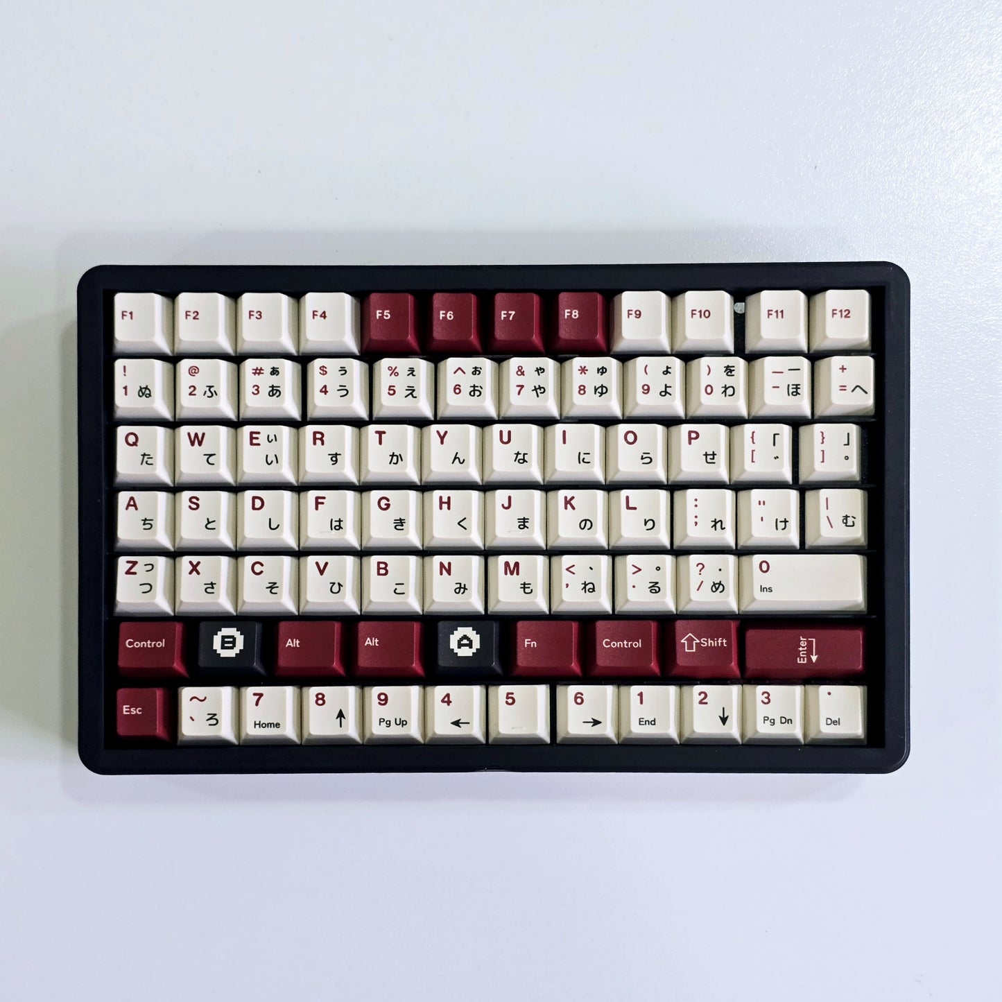 Femicom Japanese Sub Premium Cherry PBT Keycaps With Keys Storage Box