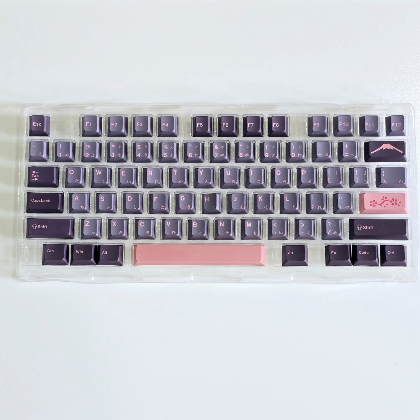 Night Sakura Inspired Japanese Sub Cherry PBT Keycaps