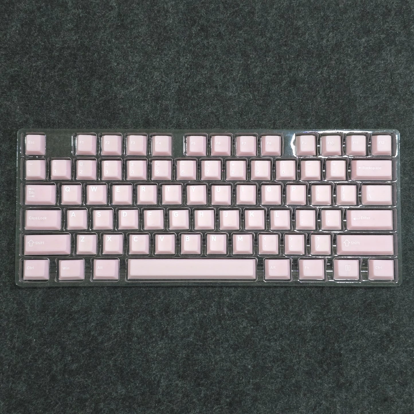 Pink White Marble Style PYGA Doubleshot Keycaps