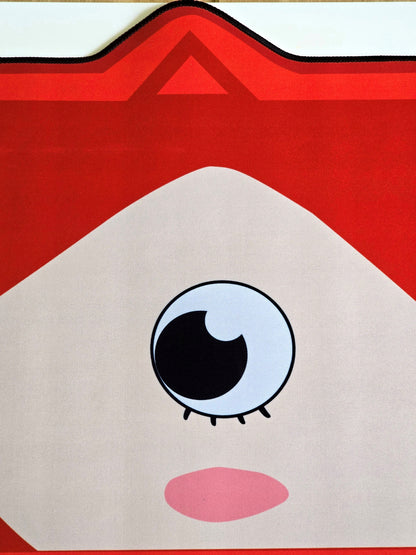 Cat Ear Shape Red Meow 800x400x4mm Deskmat