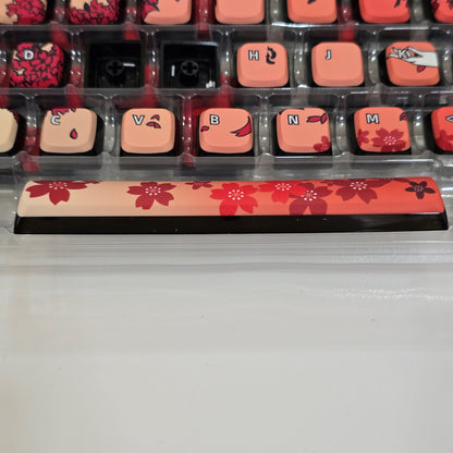 Sakura Girl Four Sided Light Transmitting Pudding Style Keycaps