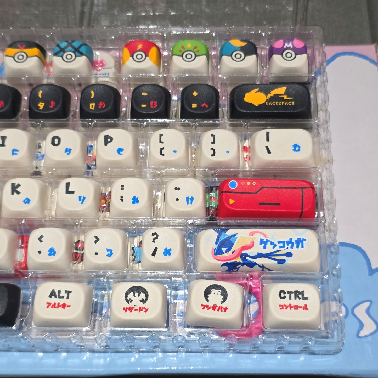 Pokemon Go Moa-Cherry PBT Keycaps