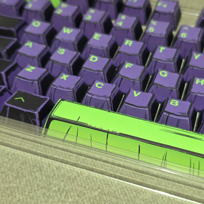 Unit 1 EVA Comic Manga Style Cherry PBT Extended Keycaps