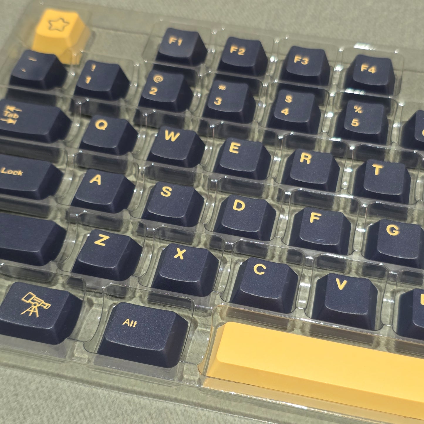 Stargazer Navy Blue Cherry PBT Keycaps