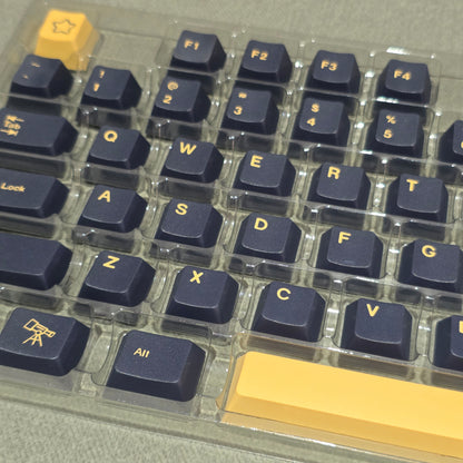 Stargazer Navy Blue Cherry PBT Keycaps