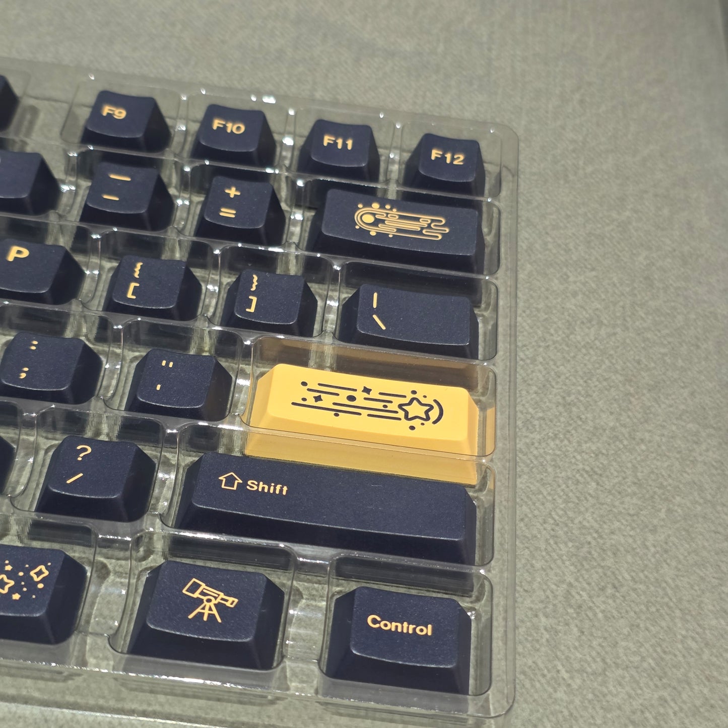 Stargazer Navy Blue Cherry PBT Keycaps