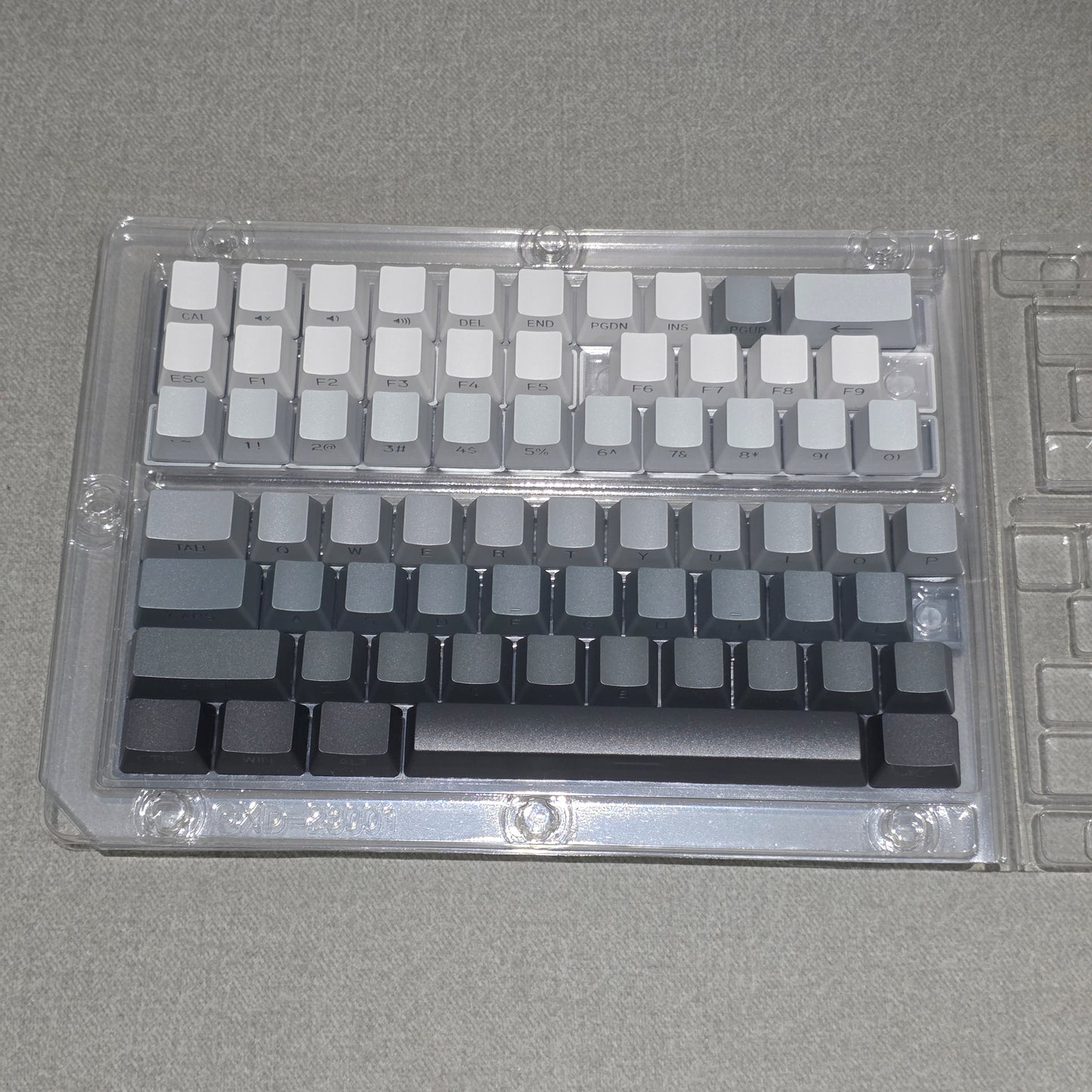 Gradient Gray Polar Day OEM Side Backlit Keycaps