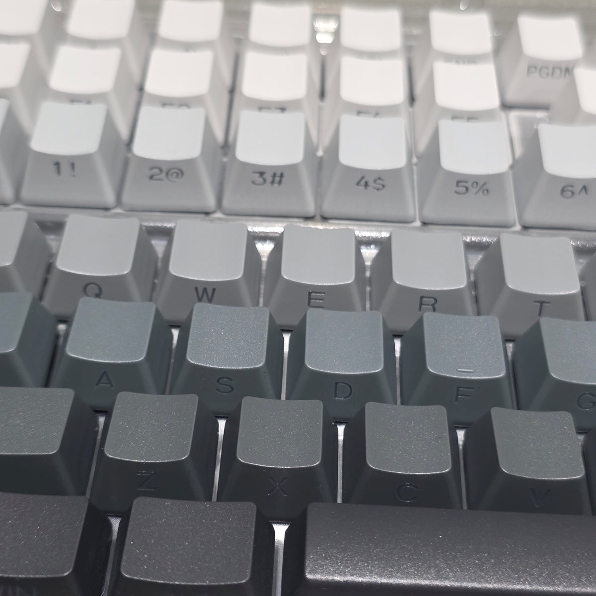 Gradient Gray Polar Day OEM Side Backlit Keycaps