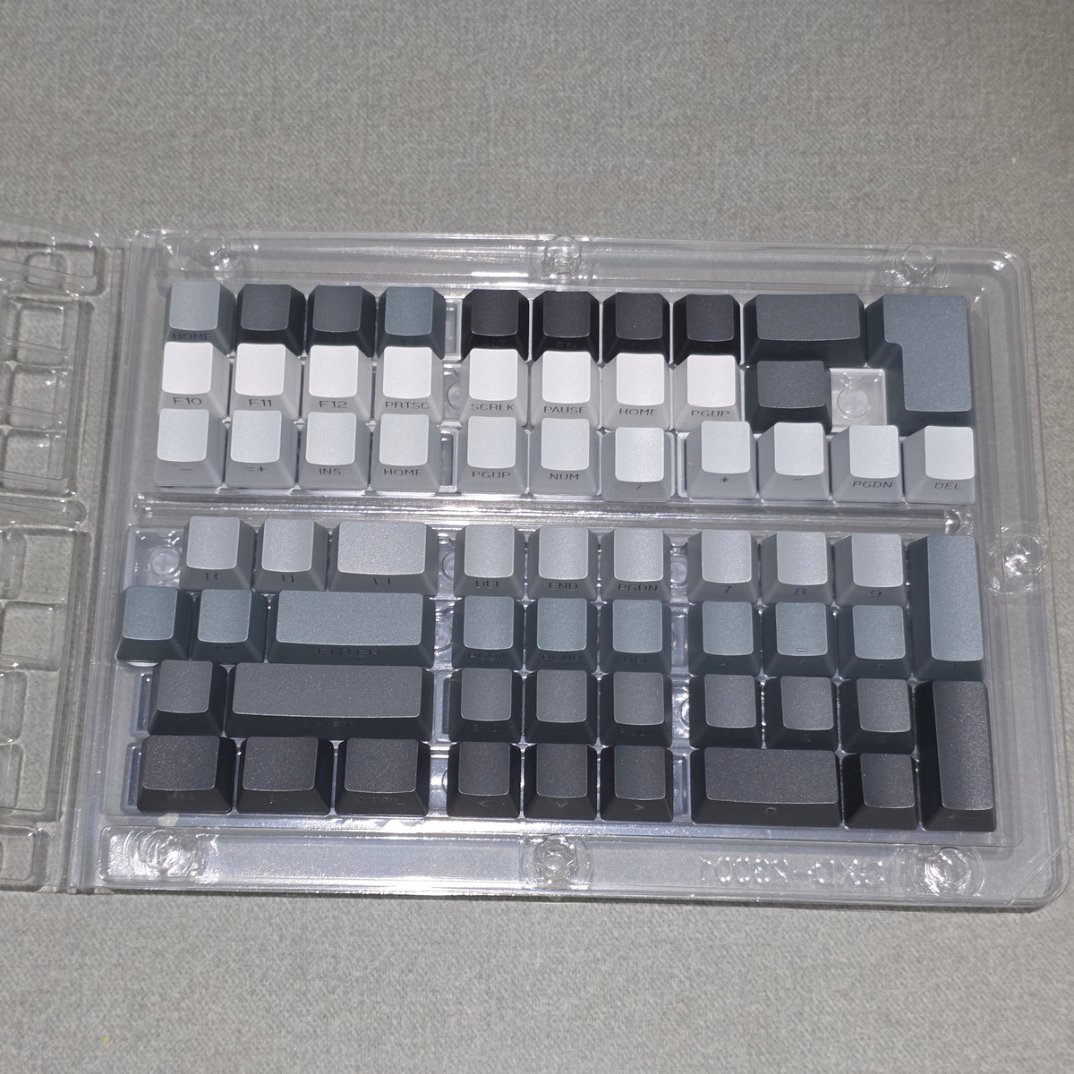 Gradient Gray Polar Day OEM Side Backlit Keycaps