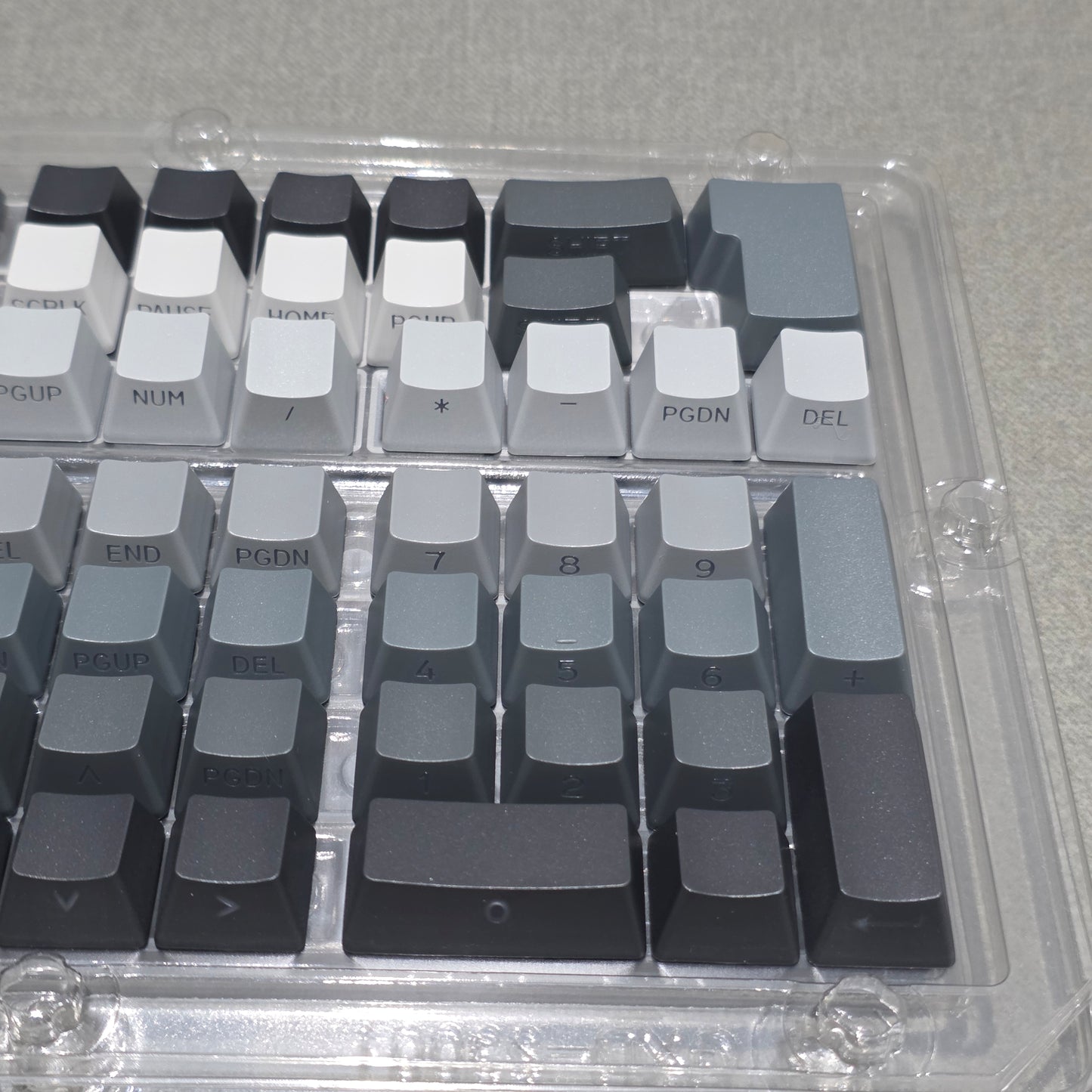 Gradient Gray Polar Day OEM Side Backlit Keycaps