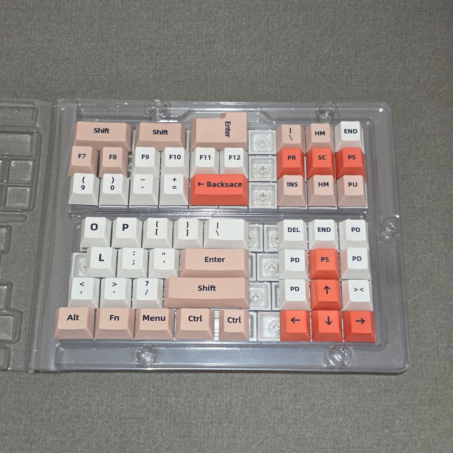 Caramel Warm Glow Cherry Dye Sub PBT Keycaps