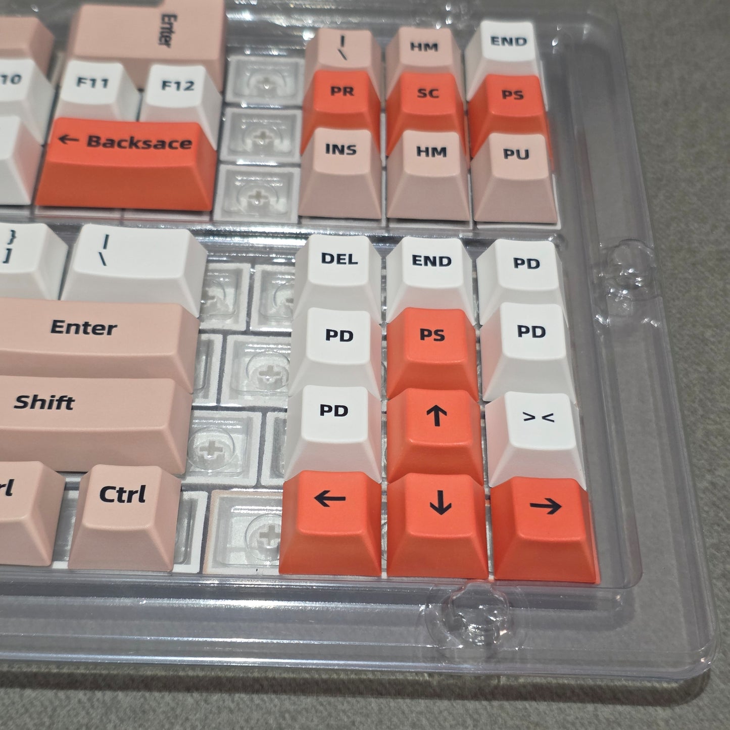 Caramel Warm Glow Cherry Dye Sub PBT Keycaps
