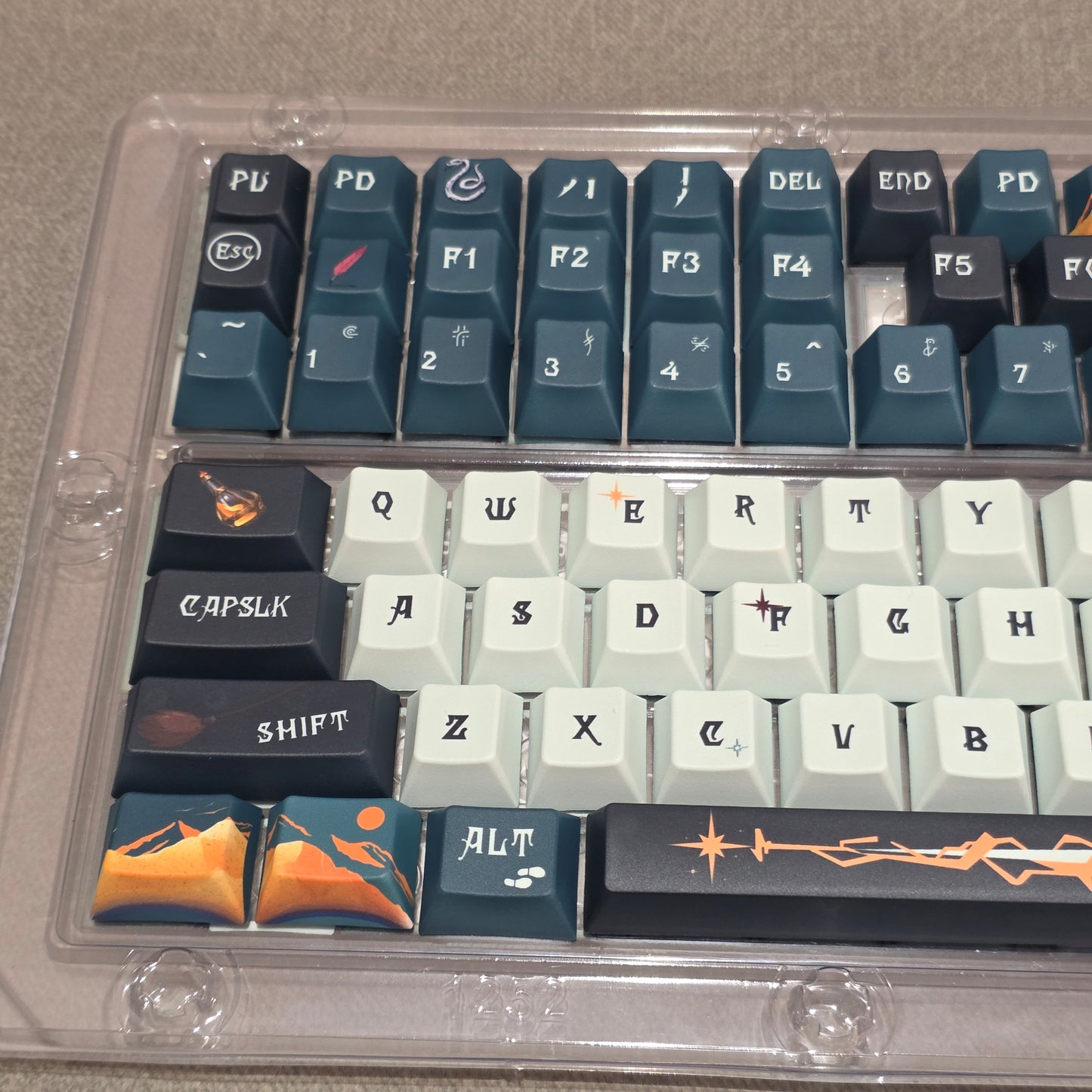 Harry Potter Slytherin Cherry Dye Sub PBT Keycaps