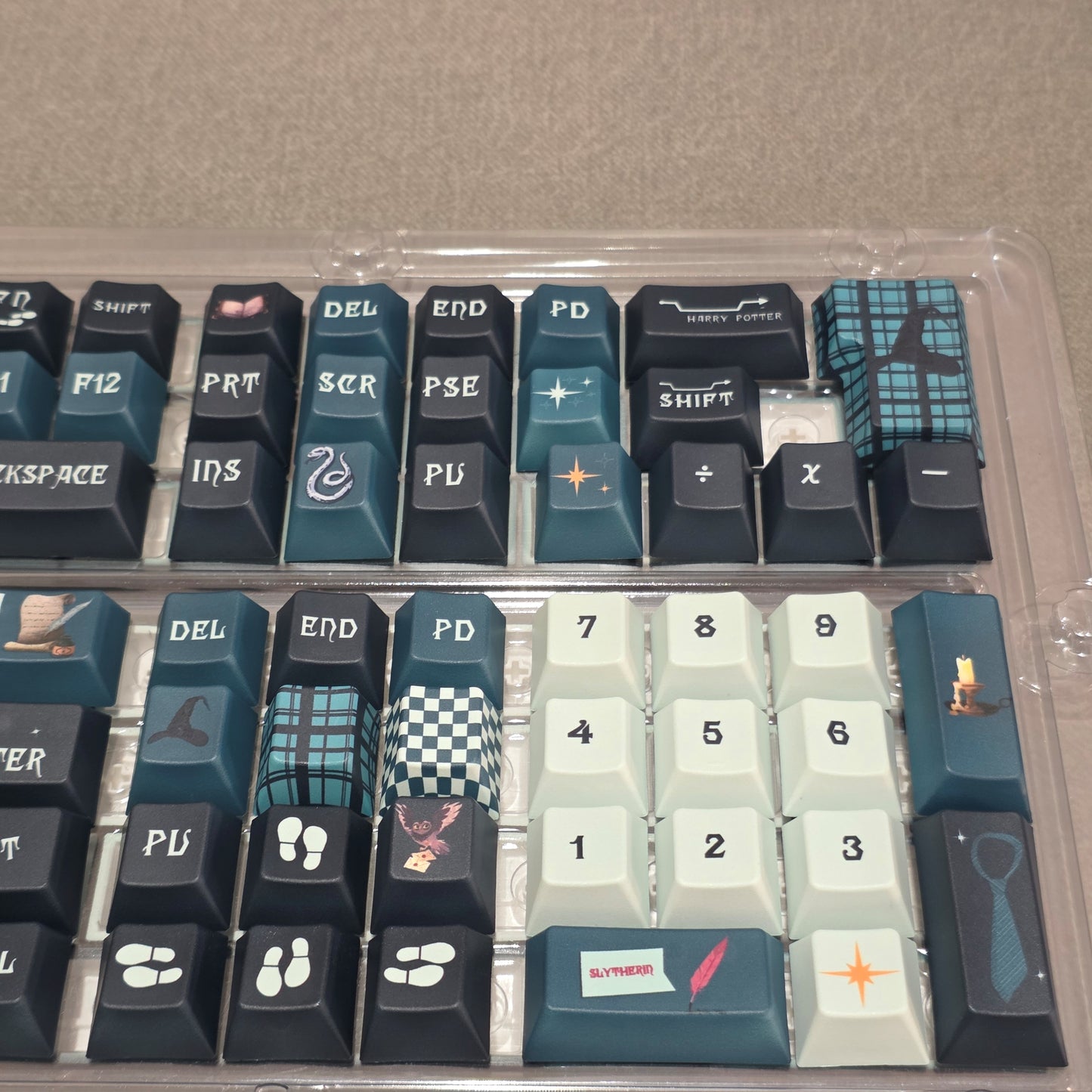 Harry Potter Slytherin Cherry Dye Sub PBT Keycaps