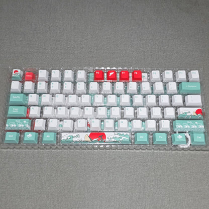 Coral Sea Cherry PBT Keycaps