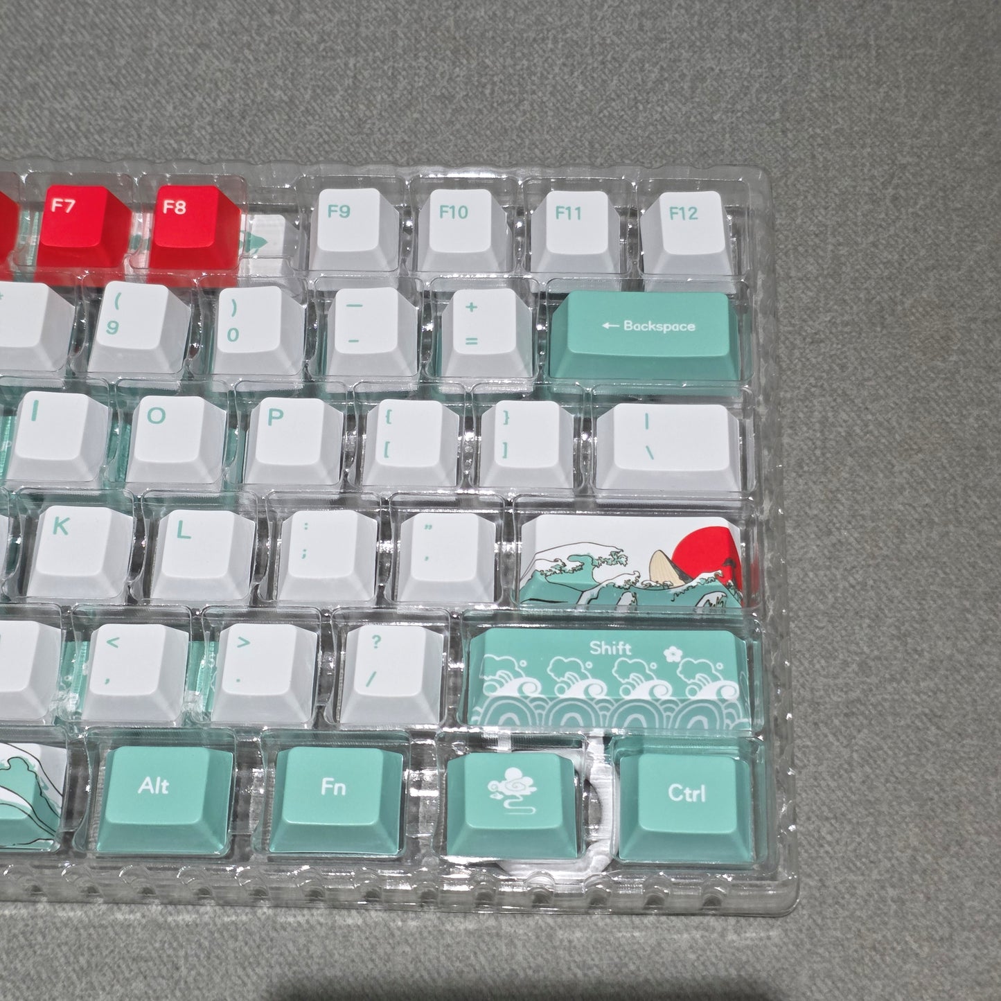 Coral Sea Cherry PBT Keycaps