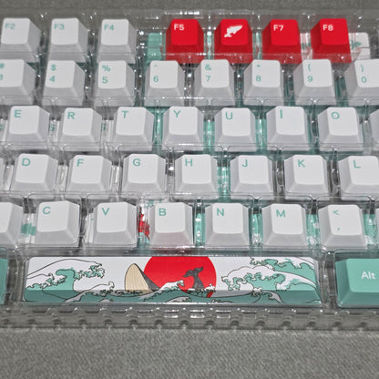 Coral Sea Cherry PBT Keycaps