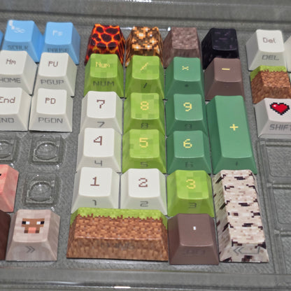 Minecraft Quality Side Backlit Cherry PBT Keycaps