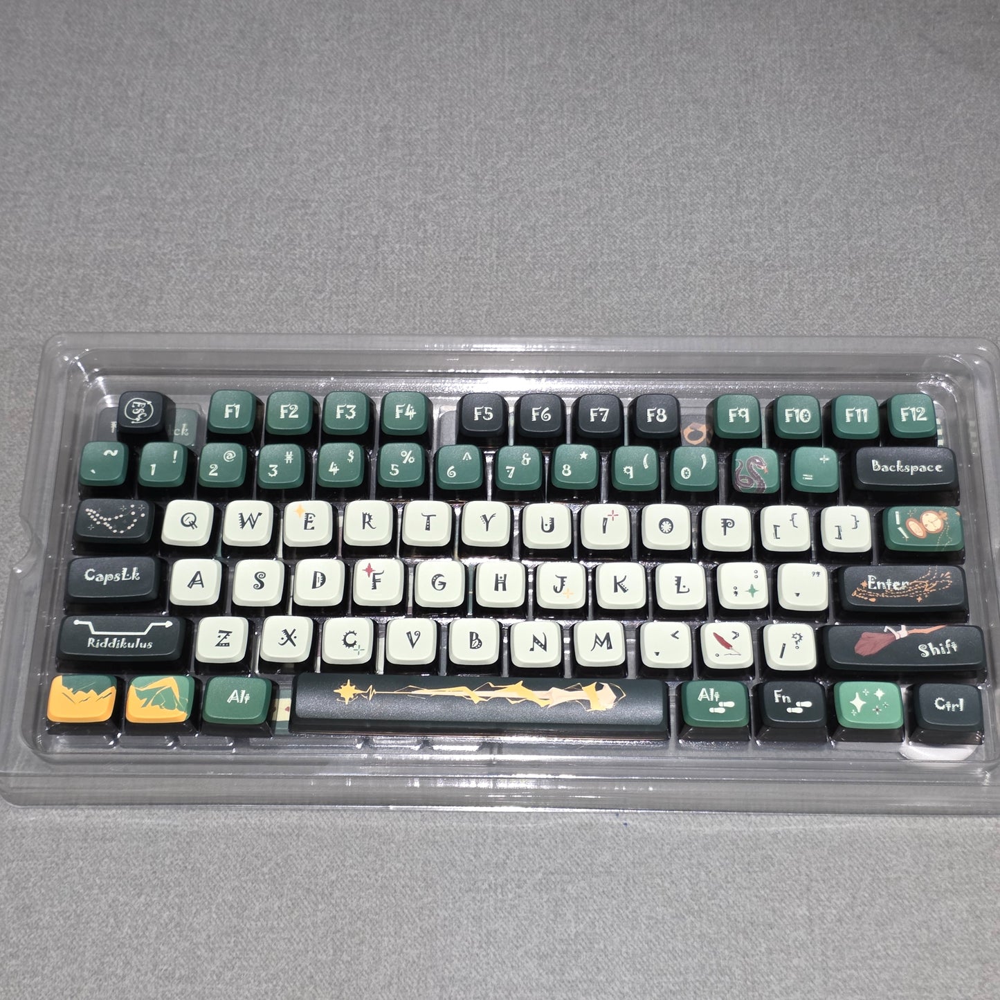 Harry Potter Slytherin MDA Pudding PBT Keycaps